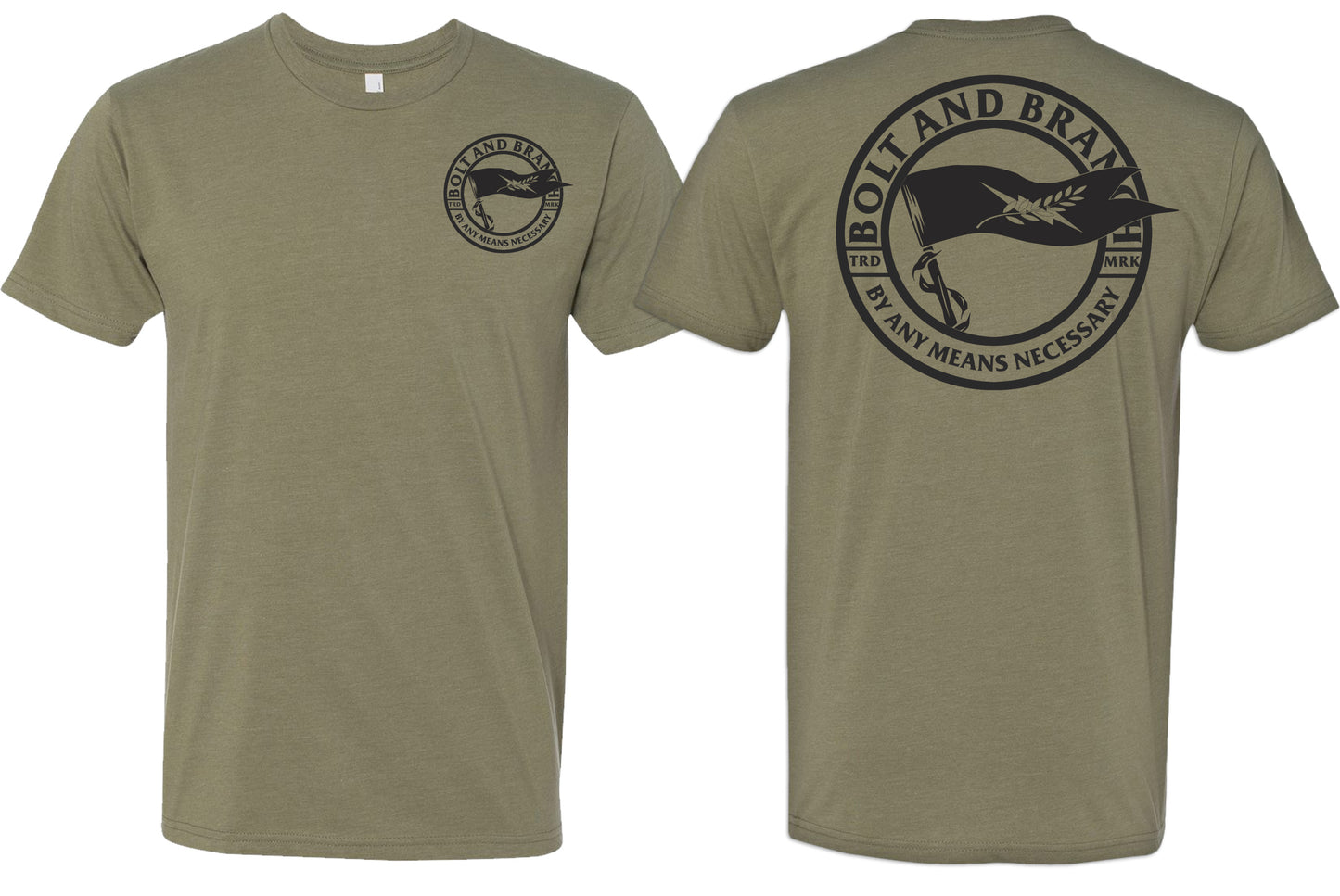 By Any Means Necessary Black Flag Tee (Green)