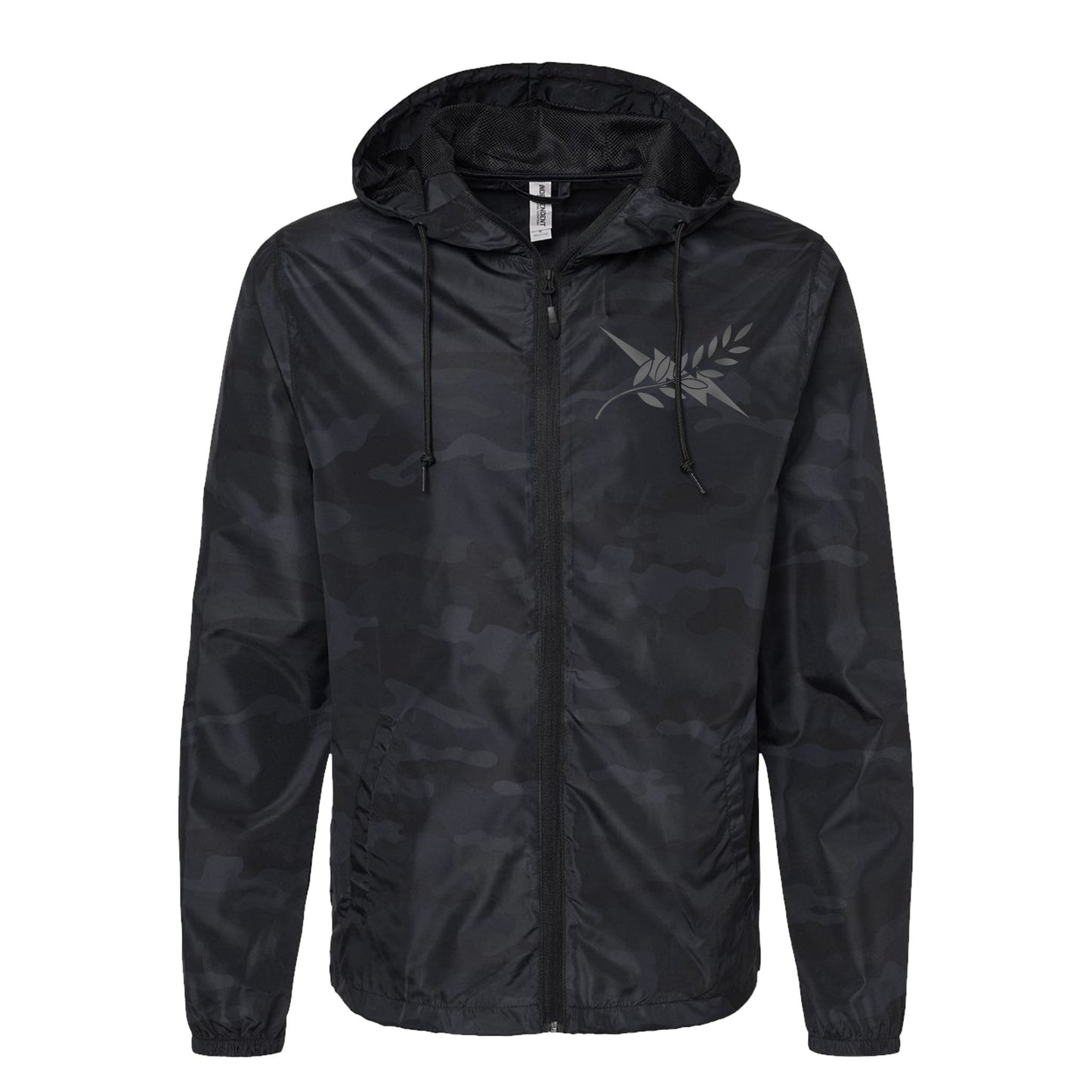 Black Camo Windbreaker