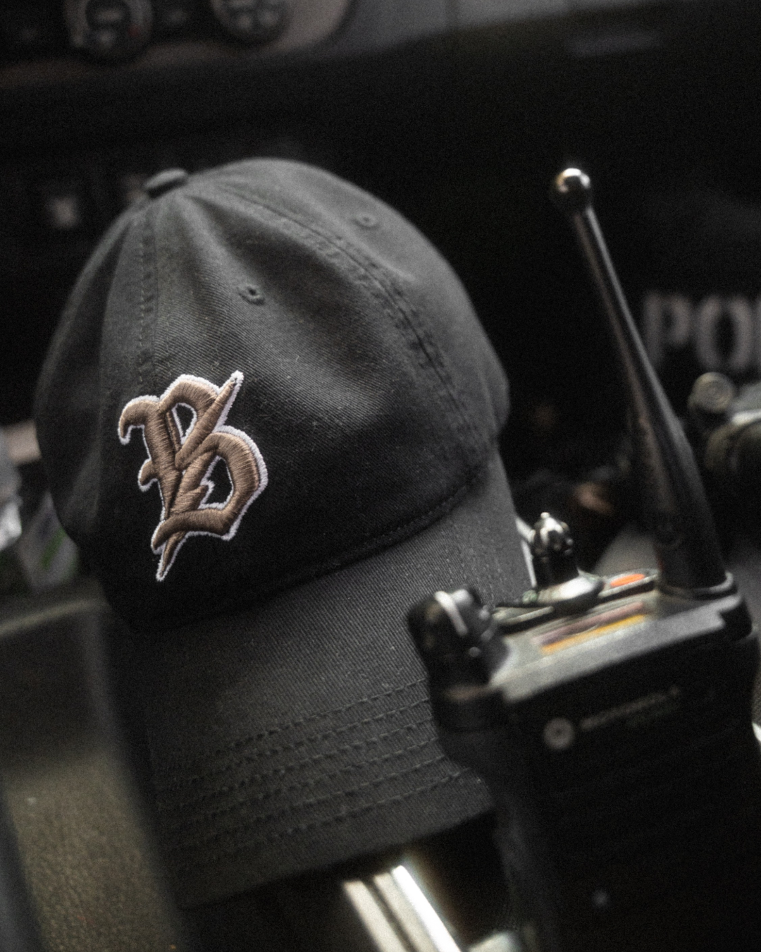 Bravo Hat v1 (Brown on Black)